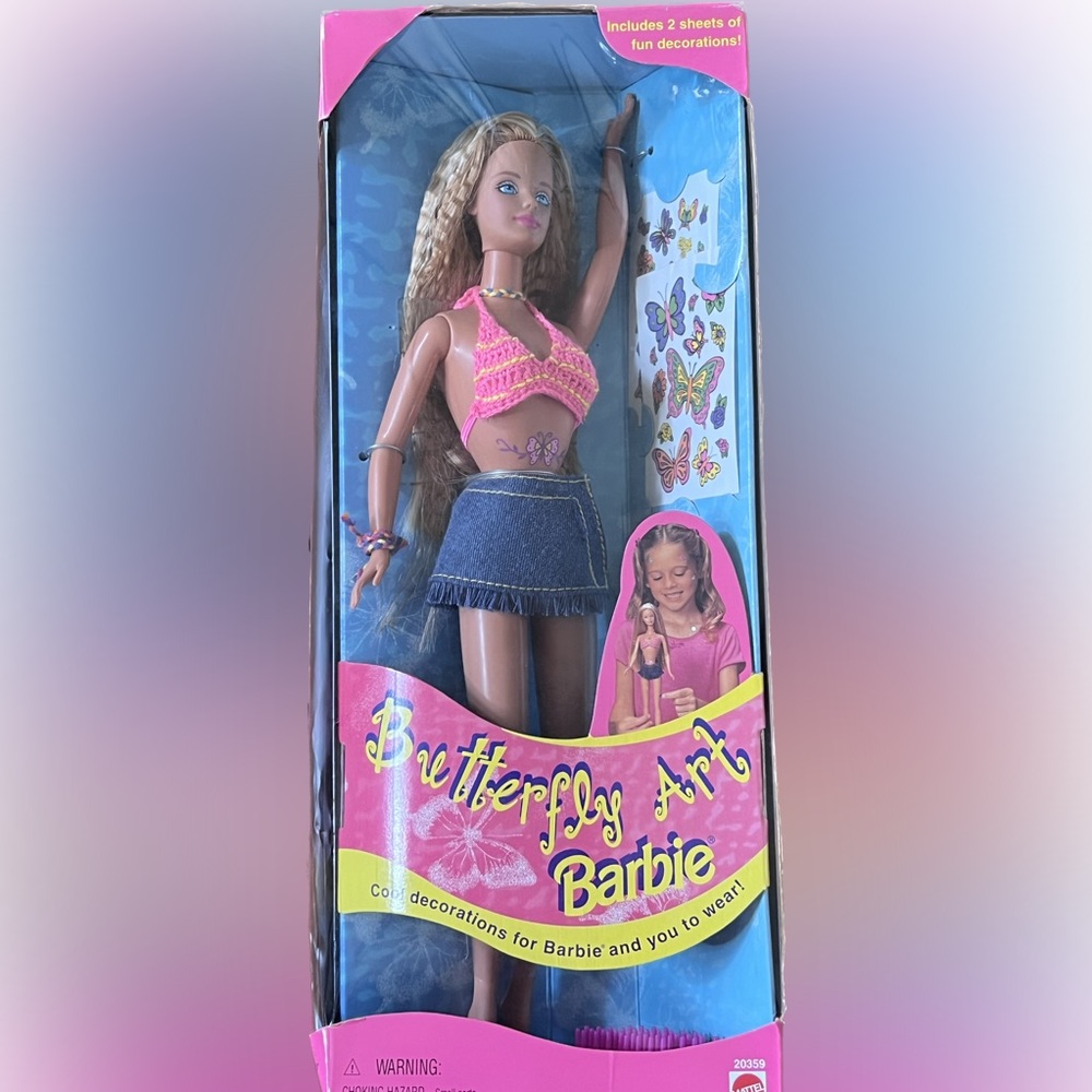 Butterfly Art Barbie NWT- Barbie in box, never opened